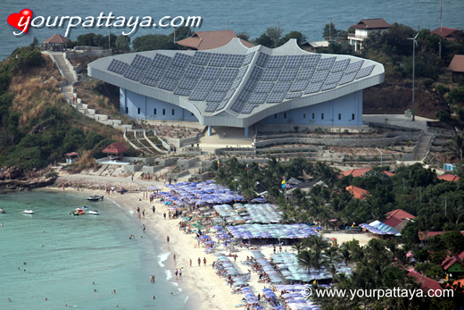 Solar panels on Samai Beach Ko Larn